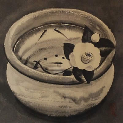 'Sky in a Bowl' lithograph by Akira AKIZUKI