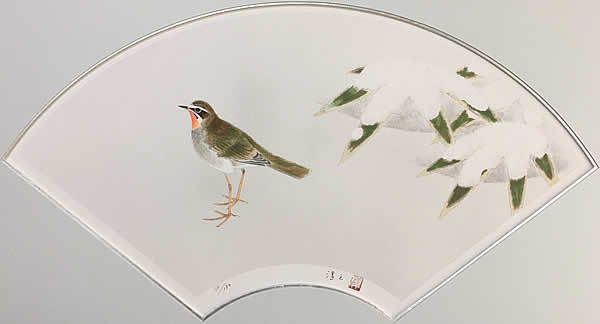 Japanese Bird paintings and prints by Atsushi UEMURA