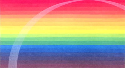 Japanese Rainbow paintings and prints by AY-O