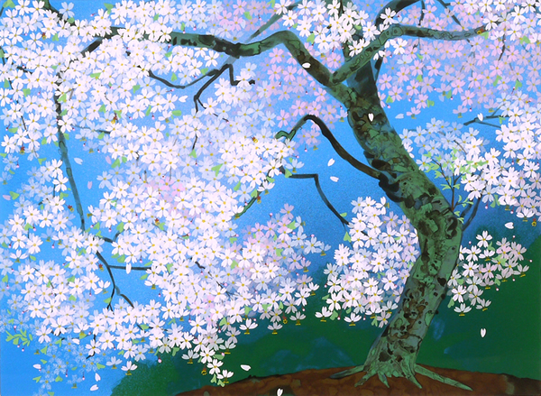 Japanese Spring paintings and prints by Chinami NAKAJIMA