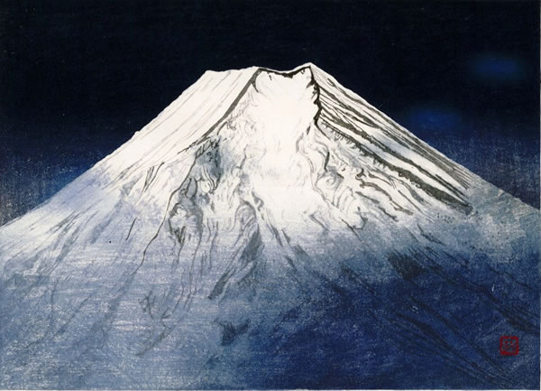 Japanese Fuji paintings and prints by Chuichi KONNO
