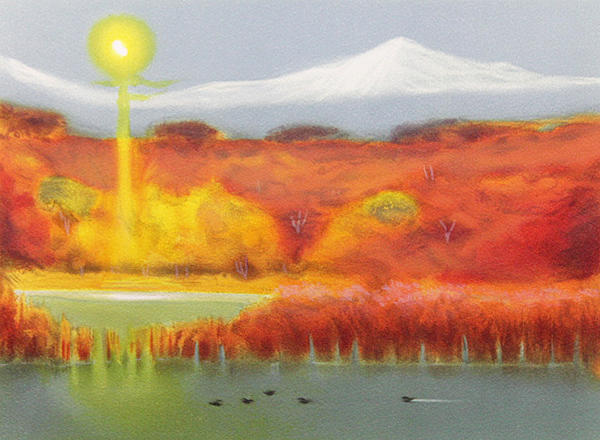 Japanese Sun paintings and prints by Genso OKUDA