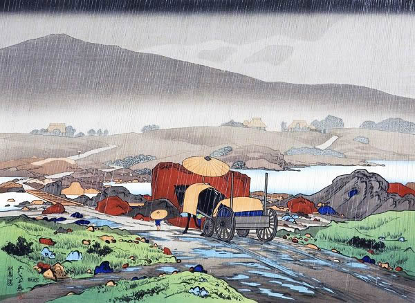 Japanese Horse paintings and prints by Goyo HASHIGUCHI