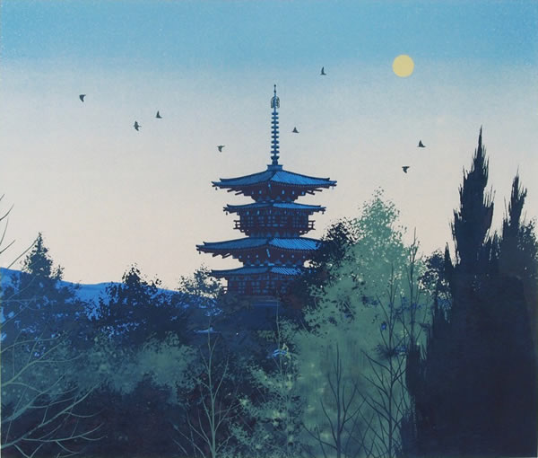 Japanese Temple paintings and prints by Hiroshi SENJU