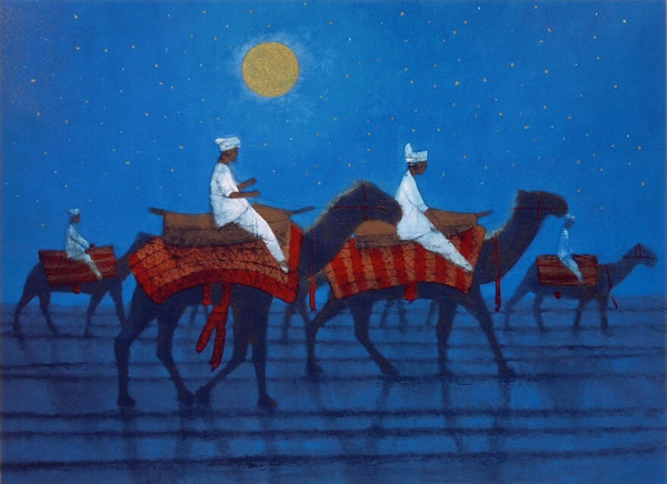 Japanese Camel paintings and prints by Ikuo HIRAYAMA