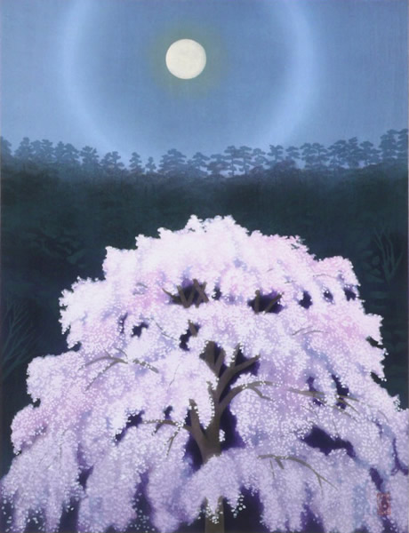 Japanese Spring paintings and prints by Kaii HIGASHIYAMA
