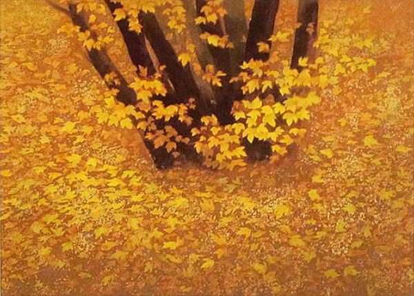 Japanese Maple or Autumn Colors paintings and prints by Kaii HIGASHIYAMA