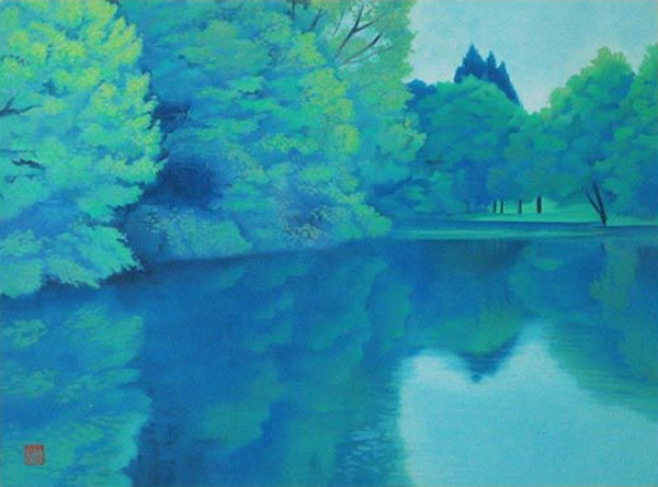 Japanese Lake paintings and prints by Kaii HIGASHIYAMA