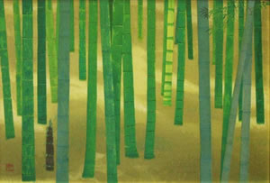 Early Summer, woodcut by Kaii HIGASHIYAMA