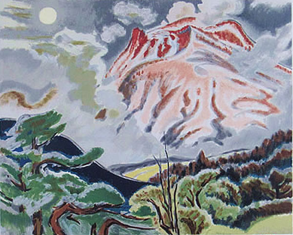 Japanese Mountain paintings and prints by Keizo KOYAMA