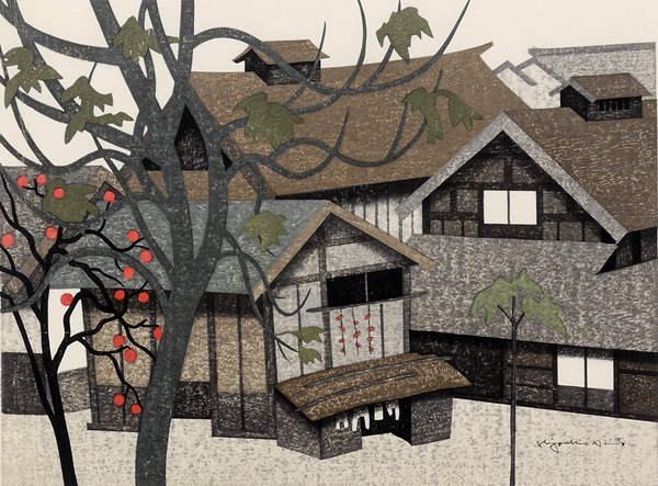 Japanese Village paintings and prints by Kiyoshi SAITO