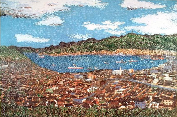 Japanese City or Town paintings and prints by Kiyoshi YAMASHITA