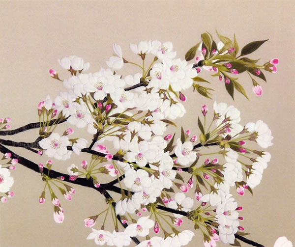 Japanese Spring paintings and prints by Koichi NABATAME