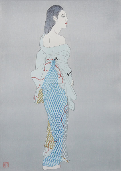 Japanese Woman paintings and prints by Matazo KAYAMA