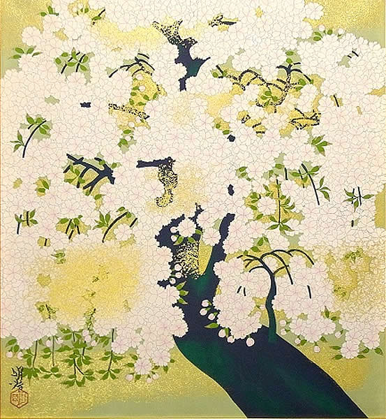 Japanese Spring paintings and prints by Meiji HASHIMOTO