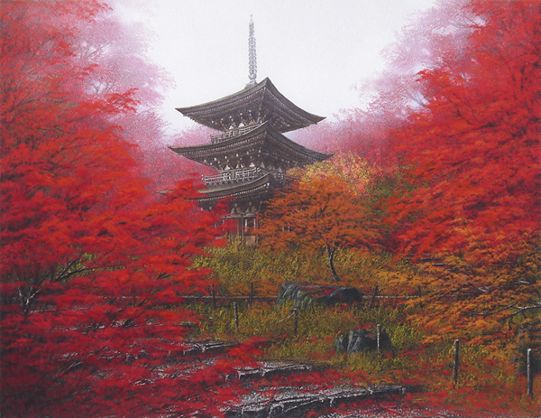 Japanese Autumn paintings and prints by Nori SHIMIZU