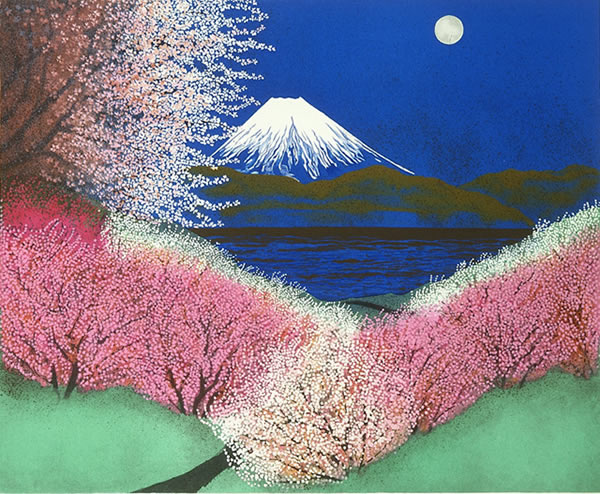 Japanese Lake paintings and prints by Reiji HIRAMATSU