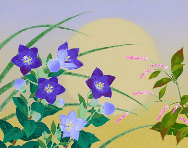 Japanese Moon paintings and prints by Rieko MORITA