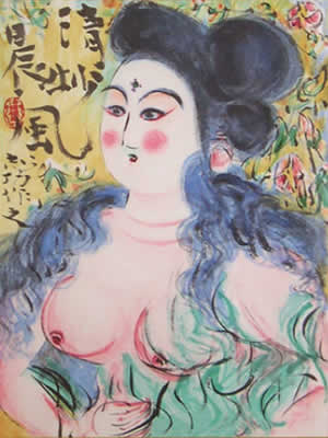 Japanese Woman paintings and prints by Shiko MUNAKATA