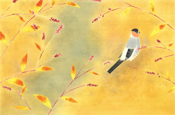 Japanese Maple or Autumn Colors paintings and prints by Shoko UEMURA