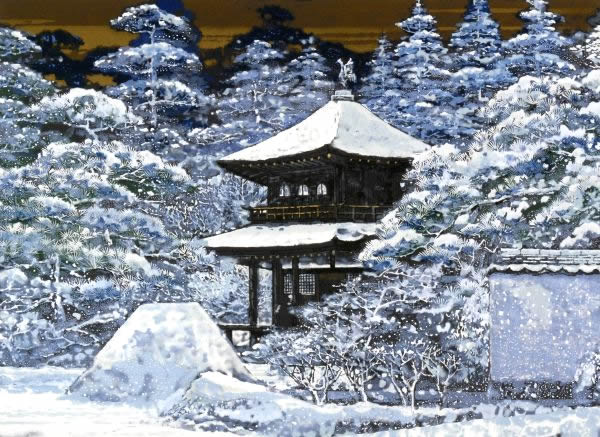 Japanese Winter paintings and prints by Sumio GOTO