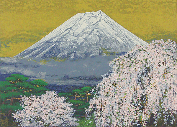 Japanese Fuji paintings and prints by Sumio GOTO