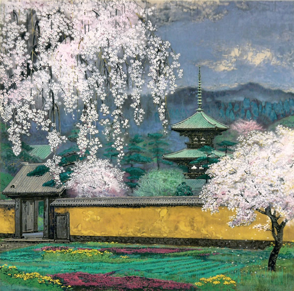 Japanese Spring paintings and prints by Sumio GOTO