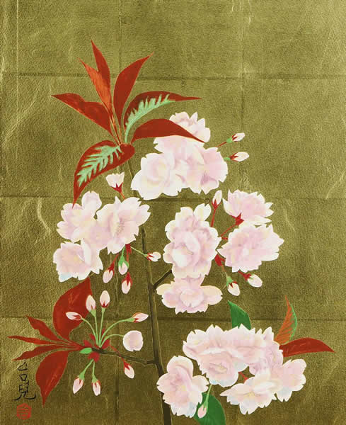 Japanese Spring paintings and prints by Taiji HAMADA