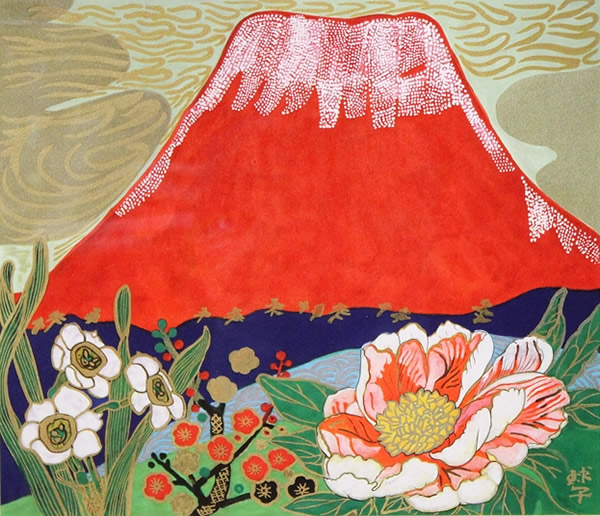 Japanese Plum Blossom paintings and prints by Tamako KATAOKA