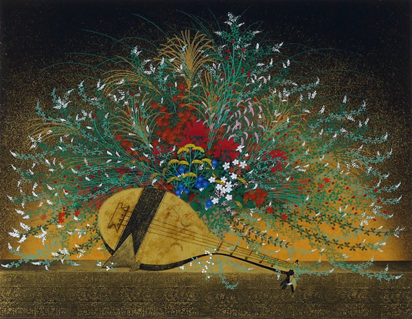 Japanese Botanical paintings and prints by Tatsuya ISHIODORI