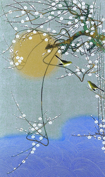 Japanese Spring paintings and prints by Tatsuya ISHIODORI