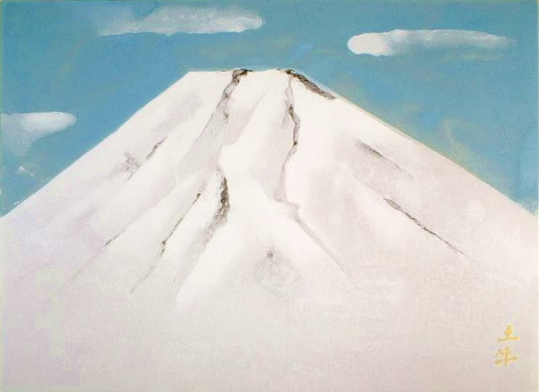 Mt. Fuji, silkscreen by Togyu OKUMURA
