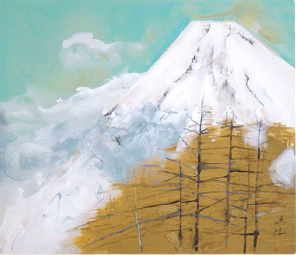 Mount Fuji, silkscreen by Togyu OKUMURA