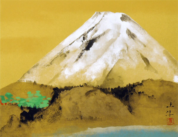 Japanese Fuji paintings and prints by Togyu OKUMURA