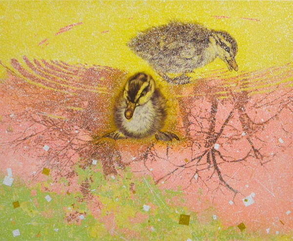 Japanese Bird paintings and prints by Yoshihiro SHIMODA